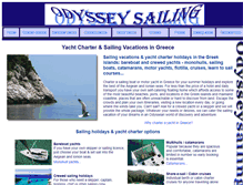 Tablet Screenshot of odysseysailing.gr